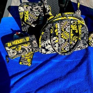 Multi colors yellow/gray/black/white Variety collection of Vera Bradley 5 pieces
